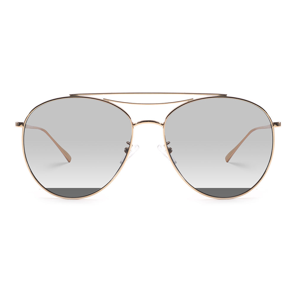 Dollger Polished Silver Aviator Sunglasses for Unisex – product image 1