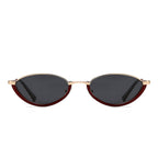 Dollger Semi-Rimless Oval Black Frame Sunglasses for Unisex – product image 5