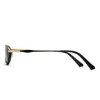 Dollger Semi-Rimless Oval Black Frame Sunglasses for Unisex – product image 11
