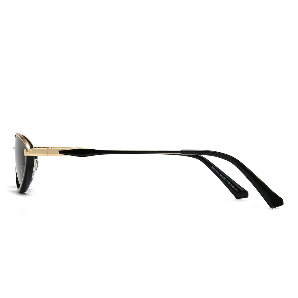 Dollger Semi-Rimless Oval Black Frame Sunglasses for Unisex – product image 11