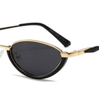 Dollger Semi-Rimless Oval Black Frame Sunglasses for Unisex – product image 13