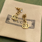 Crystal Diamond Chain Earrings