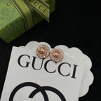 Classic Zircon Pearl Stud Earrings