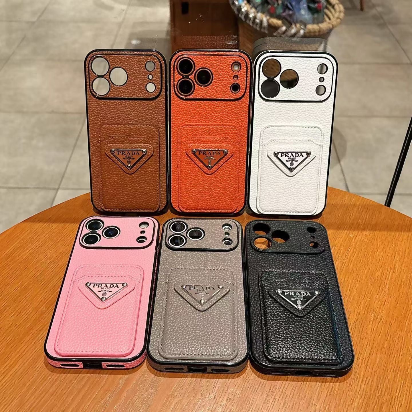 Prada iPhone 18 Pro Case Card Holder | MISK – NUVALOVA