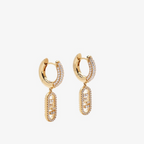 O'Lock Crystal Diamond Earrings