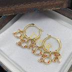 Colored Alphabet Diamond Earrings
