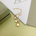 Classic White Four-leaf Clover Bracelet