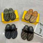 Fendi Autumn and Winter Retro Embossed Flat Slippers – slippers product image 9