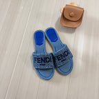 Fendi Canvas F Printed Flat Slippers – slippers product image 8