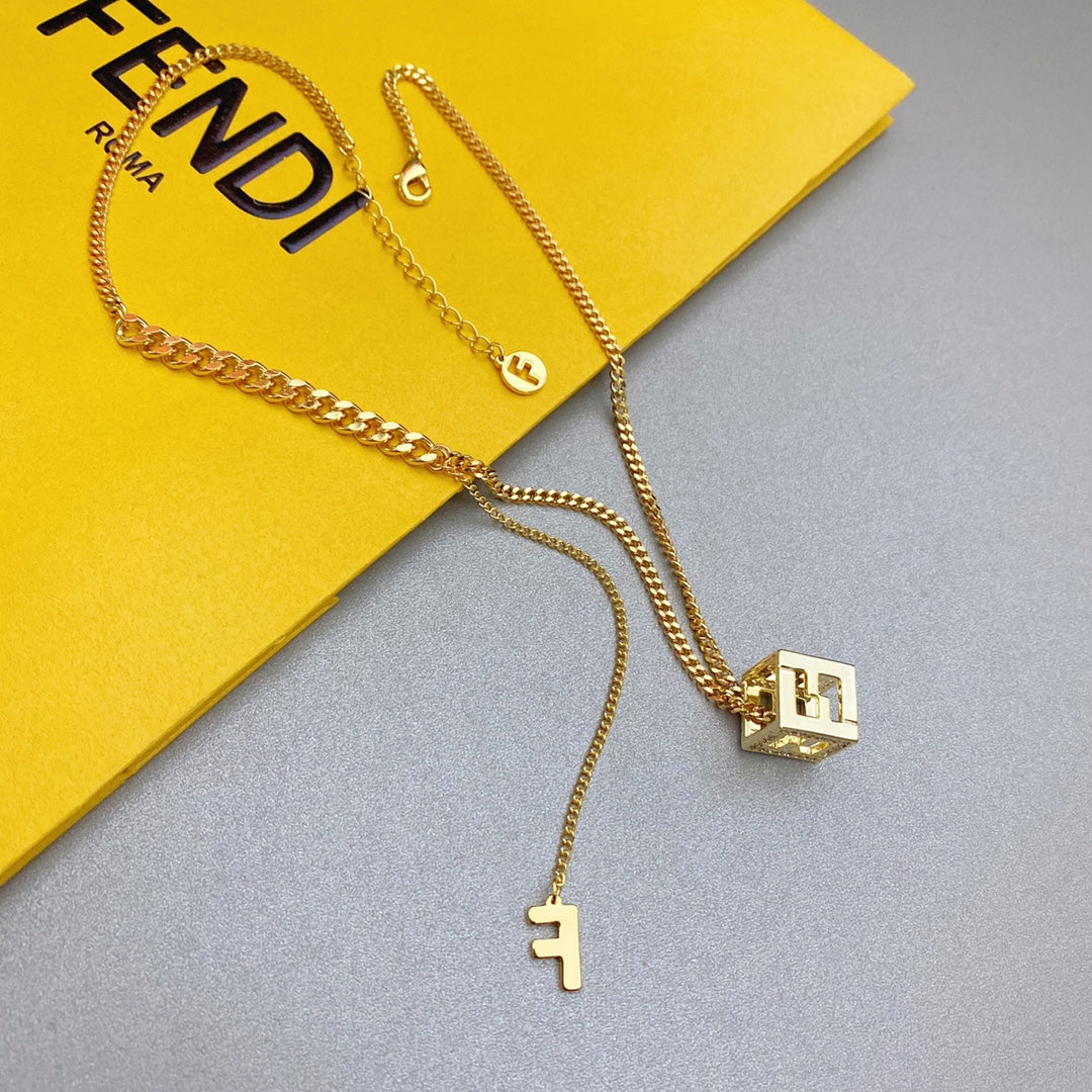 Fendi Double Chain Necklace – Luxury Designer Jewelry – product image 3