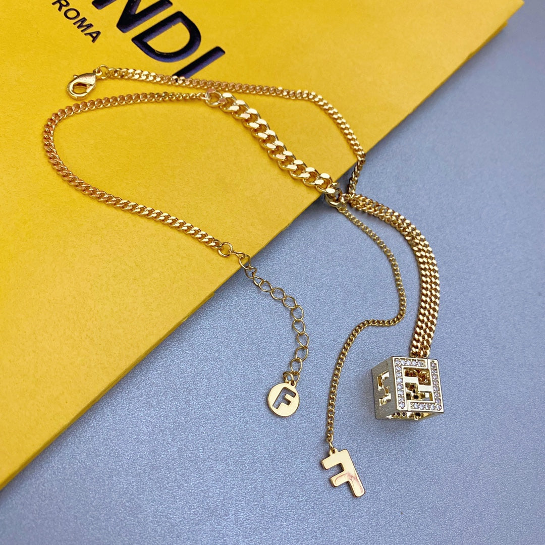 Fendi Double Chain Necklace – Luxury Designer Jewelry – product image 4