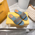 Fendi Embroidered Letters Flat Slippers – slippers product image 4