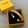 Fendi F Letter Crystal Cutout Bracelet – Luxury Jewelry – product image 5