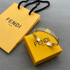 Fendi F Letter Crystal Cutout Bracelet – Luxury Jewelry – product image 7