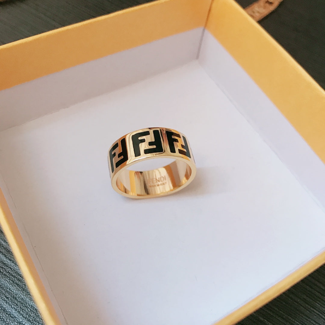 Fendi F Letter Ring – Luxury Designer Jewelry – product image 1