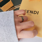 Fendi F Letter Ring – Luxury Designer Jewelry – product image 3