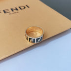 Fendi F Letter Ring – Luxury Designer Jewelry – product image 6