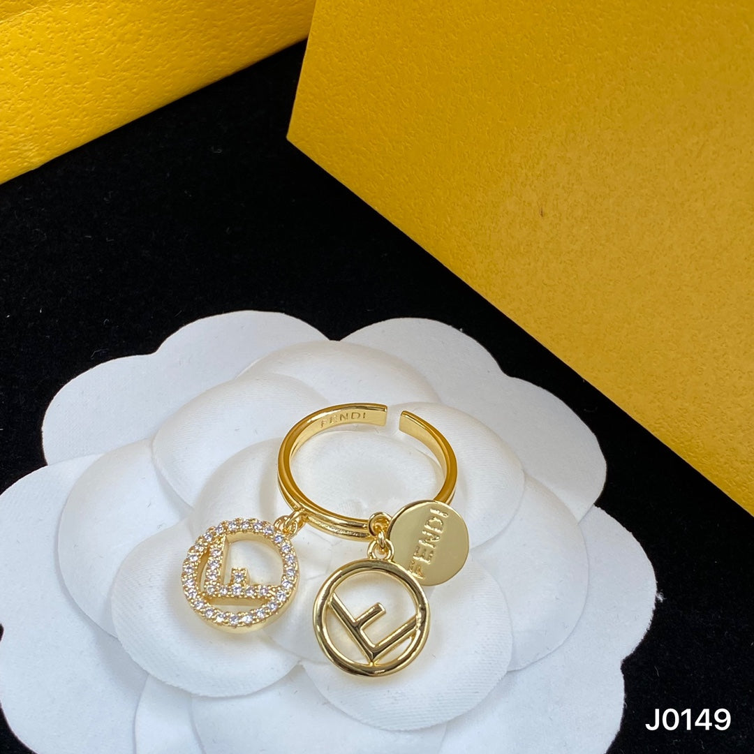 Fendi F Letter Ring – Luxury Designer Jewelry – product image 1