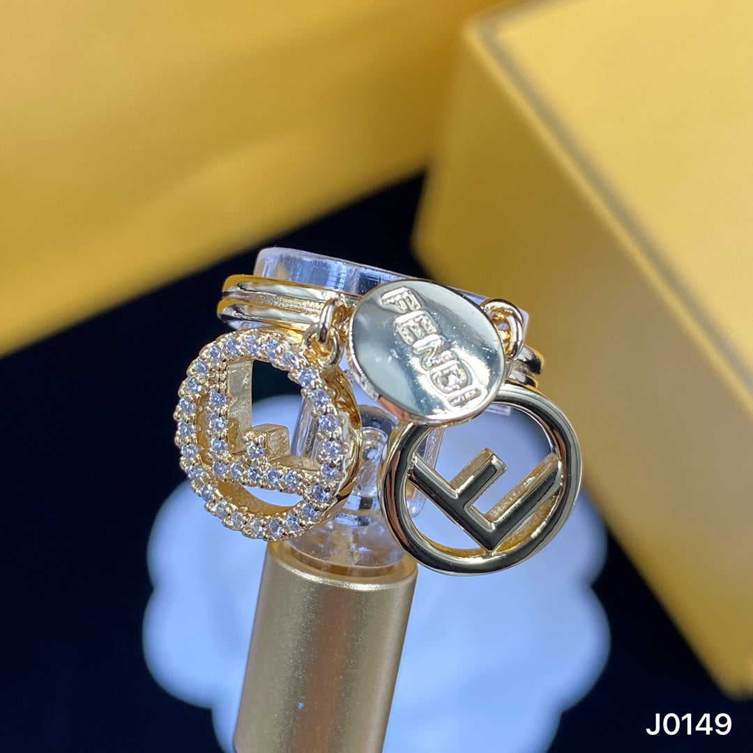 Fendi F Letter Ring – Luxury Designer Jewelry – product image 2