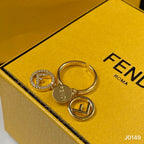 Fendi F Letter Ring – Luxury Designer Jewelry – product image 3