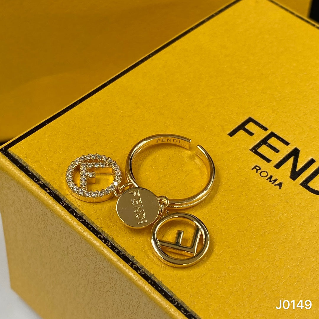 Fendi F Letter Ring – Luxury Designer Jewelry – product image 3