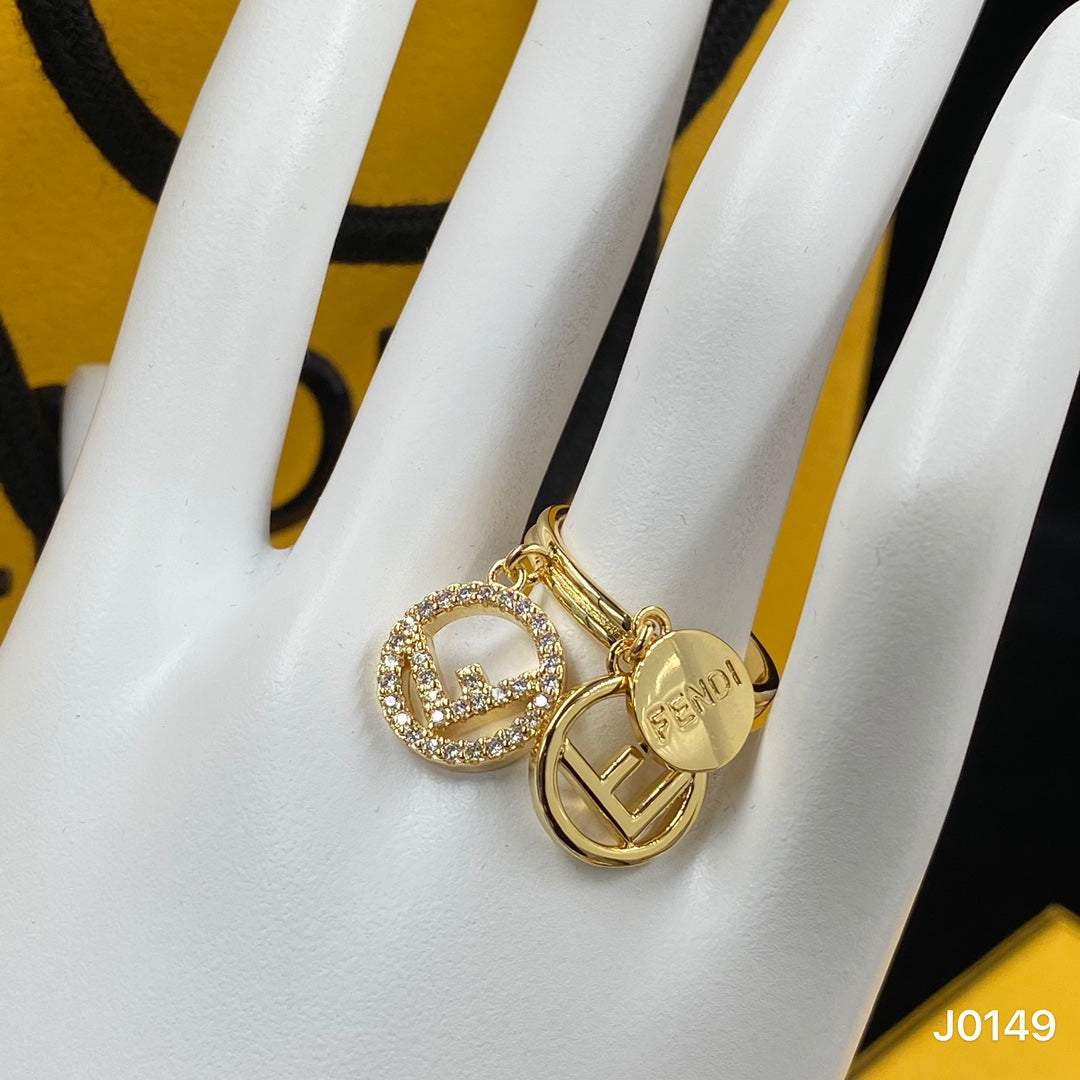 Fendi F Letter Ring – Luxury Designer Jewelry – product image 4