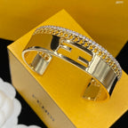 Fendi F Letter Wide Open Bracelet – Luxury Jewelry – product image 4