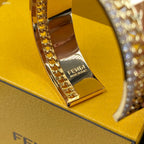 Fendi F Letter Wide Open Bracelet – Luxury Jewelry – product image 5