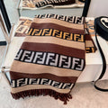 Fendi FF Monogram Cashmere Fringed Scarf Shawl for Women – product image 11