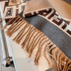 Fendi FF Monogram Cashmere Fringed Scarf Shawl for Women – product image 19