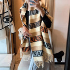 Fendi FF Monogram Cashmere Fringed Scarf Shawl for Women – product image 22