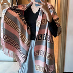 Fendi FF Monogram Cashmere Fringed Scarf Shawl for Women – product image 24