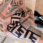 Fendi FF Monogram Cashmere Fringed Scarf Shawl for Women – product image 25