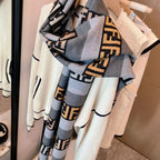 Fendi FF Monogram Cashmere Fringed Scarf Shawl for Women – product image 26