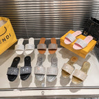 Fendi Full Diamond Flat Slippers – slippers product image 13