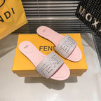Fendi Full Diamond Flat Slippers – slippers product image 14