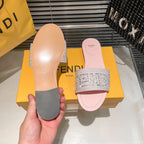 Fendi Full Diamond Flat Slippers – slippers product image 15