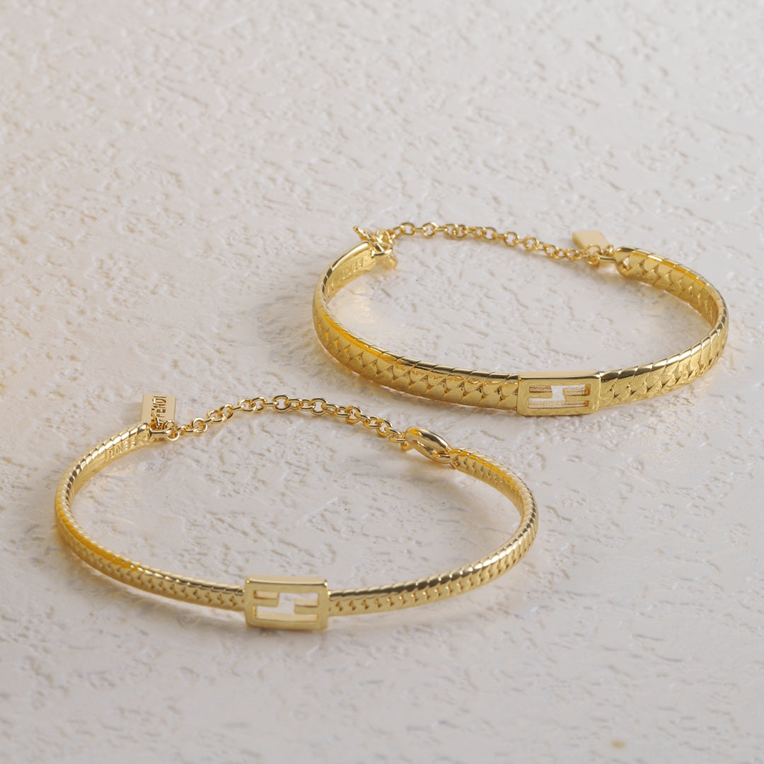 Fendi Gold-Tone Baguette Bracelet – Luxury Jewelry – product image 6