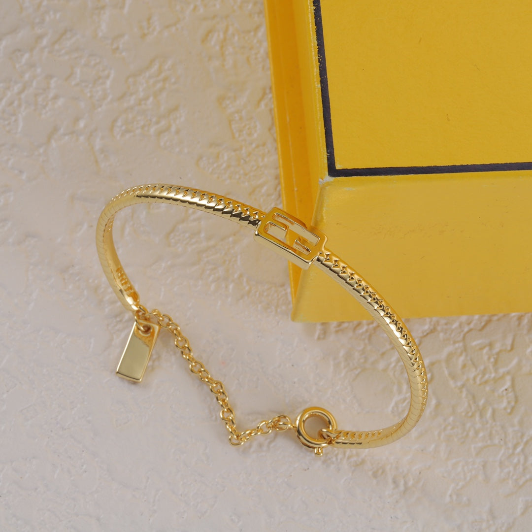 Fendi Gold-Tone Baguette Bracelet – Luxury Jewelry – product image 7