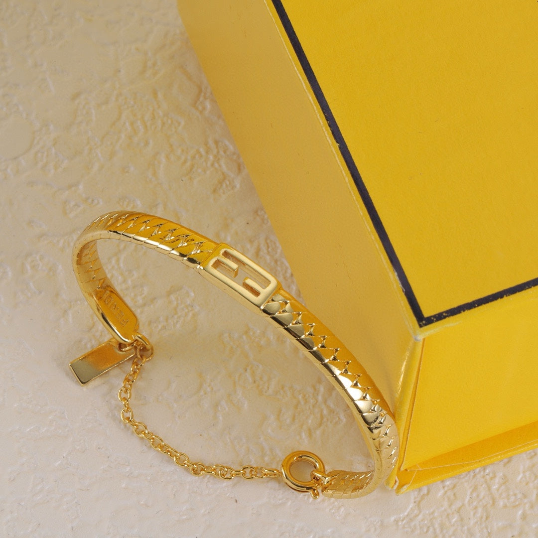 Fendi Gold-Tone Baguette Bracelet – Luxury Jewelry – product image 8
