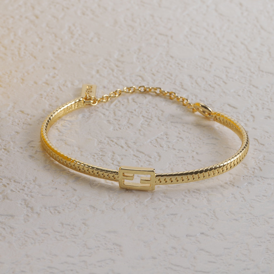Fendi Gold-Tone Baguette Bracelet – Luxury Jewelry – product image 9