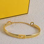 Fendi Gold-Tone Baguette Bracelet – Luxury Jewelry – product image 10