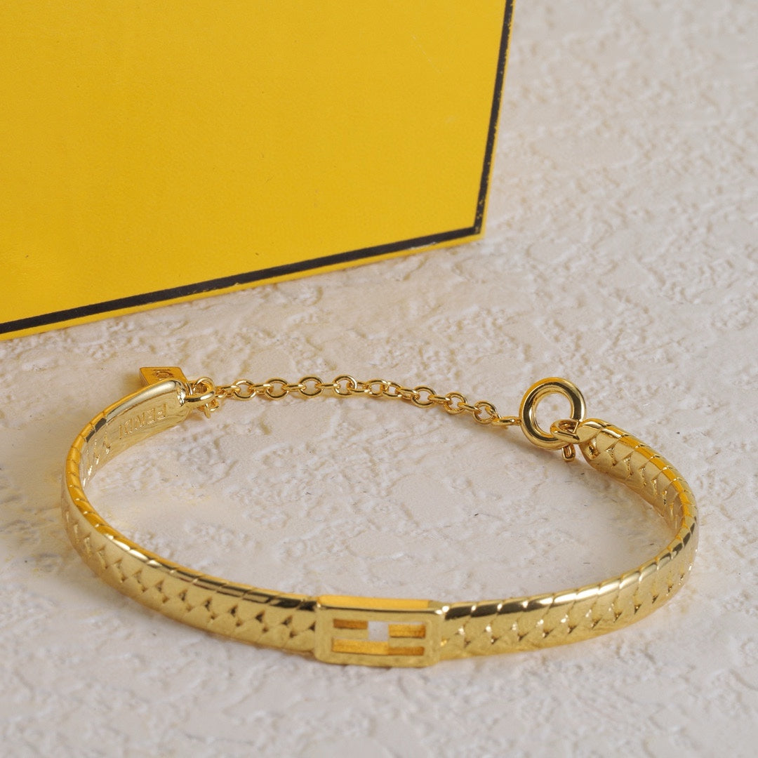 Fendi Gold-Tone Baguette Bracelet – Luxury Jewelry – product image 10