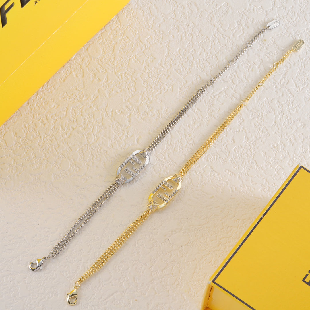 Fendi Interlocking F Crystal Bracelet – Luxury Jewelry – product image 6