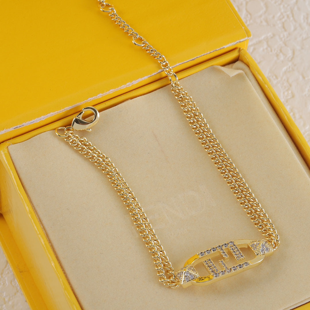Fendi Interlocking F Crystal Bracelet – Luxury Jewelry – product image 9