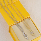 Fendi Interlocking F Crystal Necklace – Luxury Designer Jewelry – product image 6