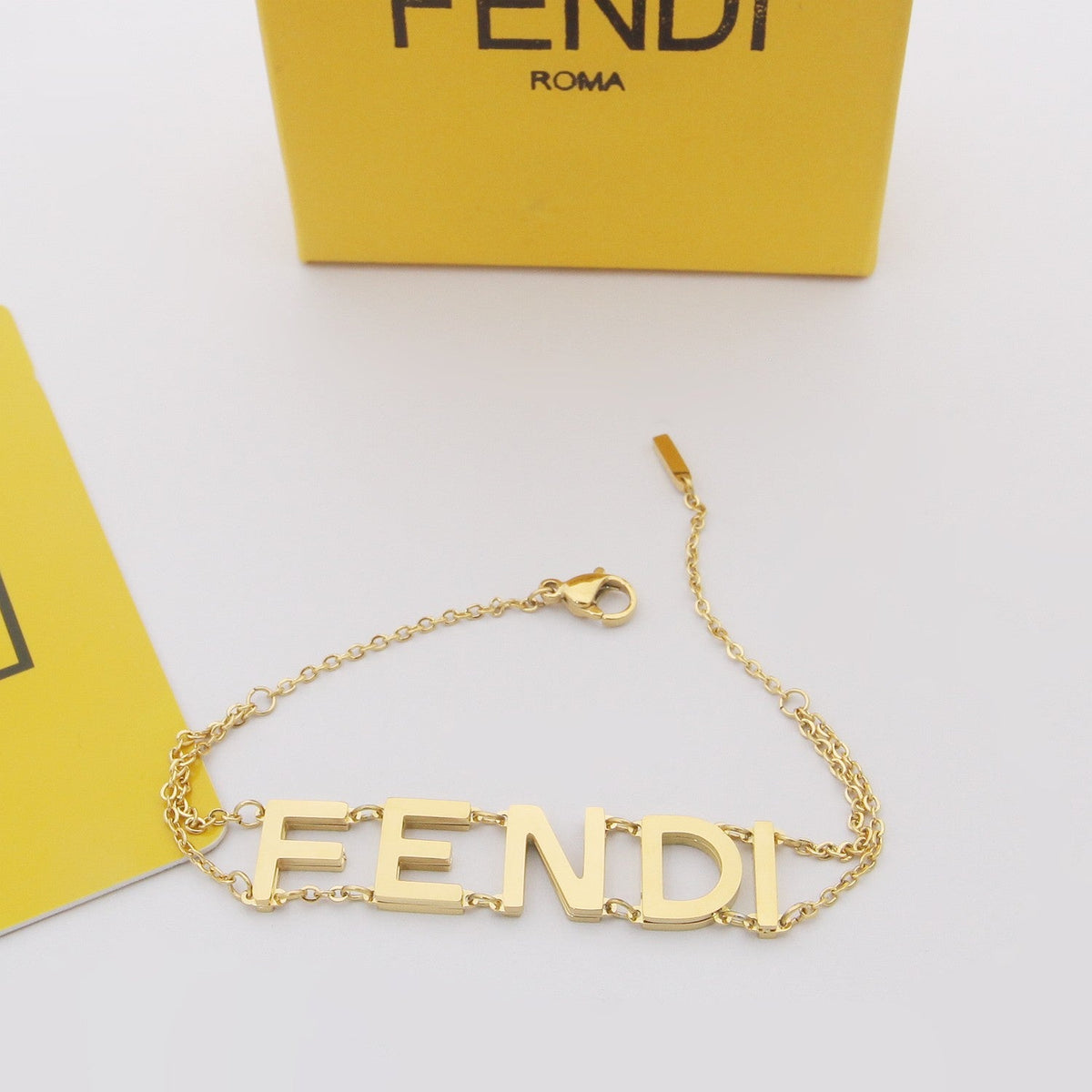 Fendi Logo Letter Bracelet – Luxury Jewelry – product image 7