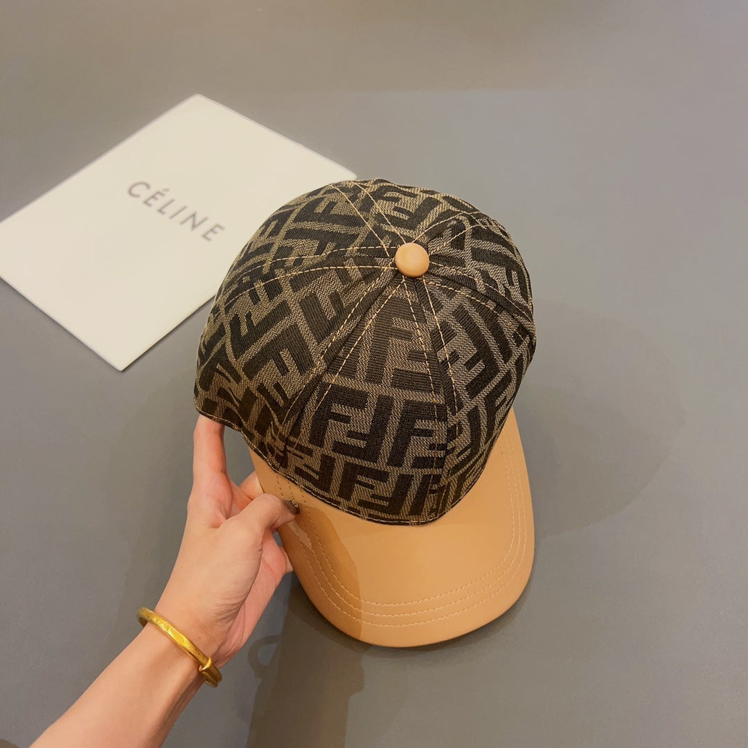 Luxury FENDI cotton baseball cap for everyday streetwear and casual fashion