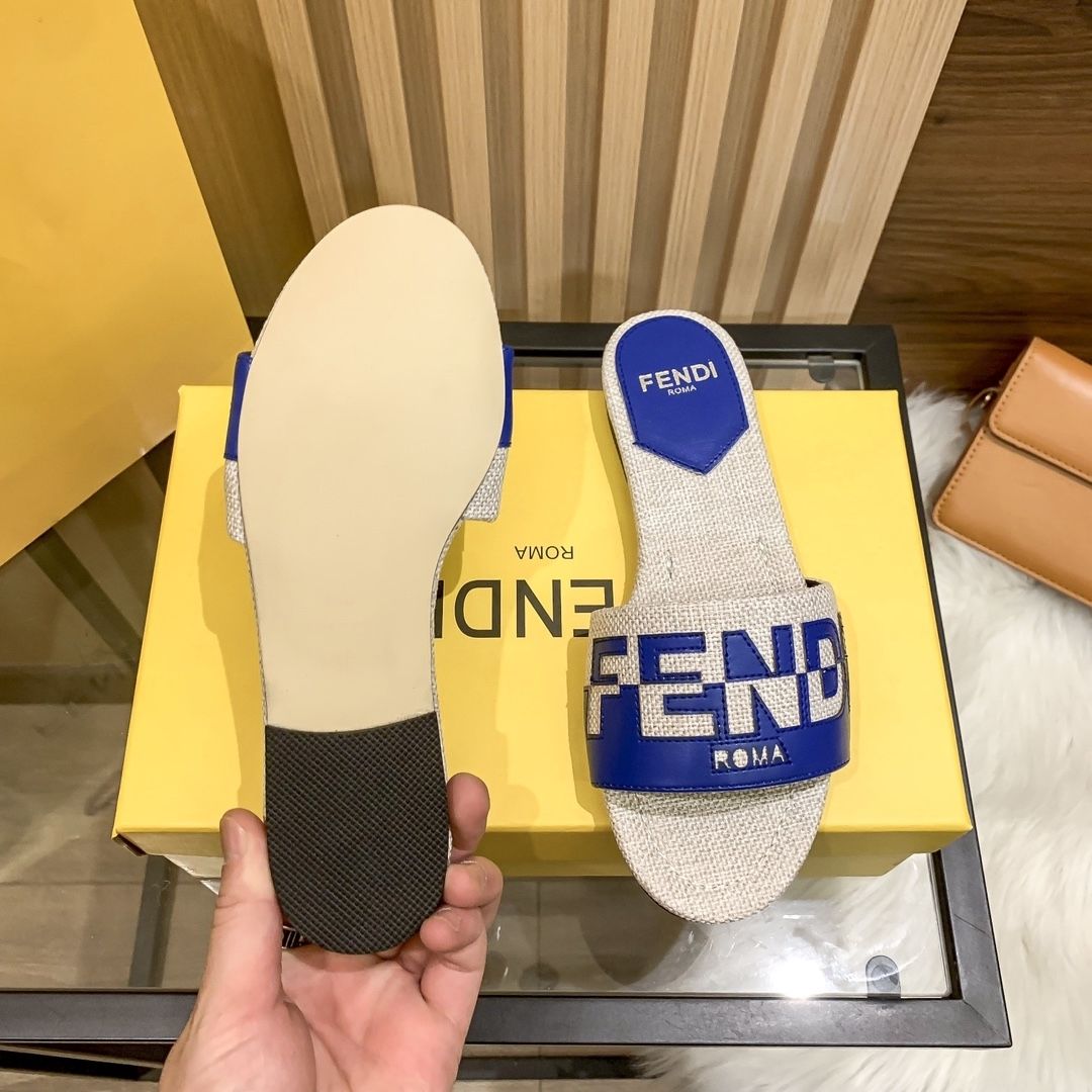 Fendi Monogrammed Classic Flat Slippers – slippers product image 13