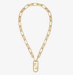 Fendi Oval Lock Necklace – Luxury Designer Jewelry – product image 1